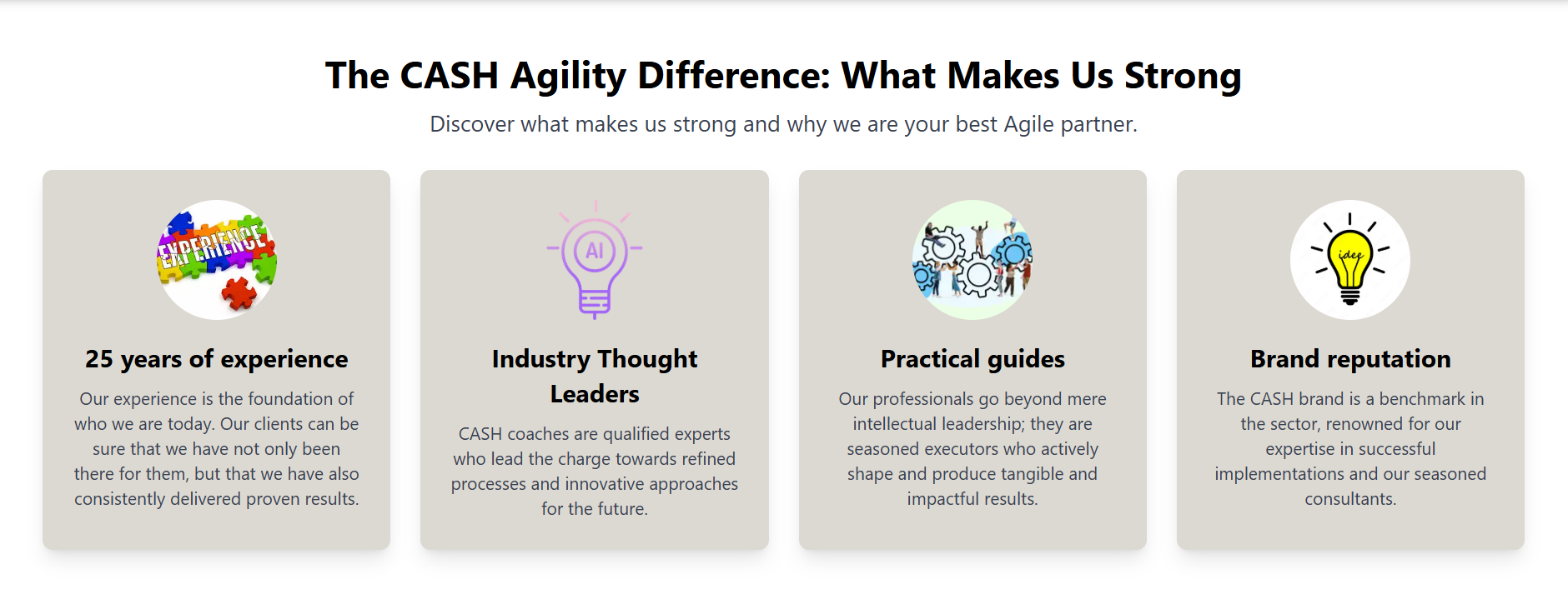 CASH Agility UI