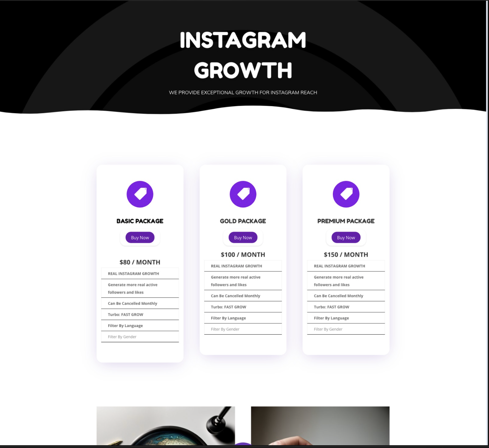 Instagram Growth UI